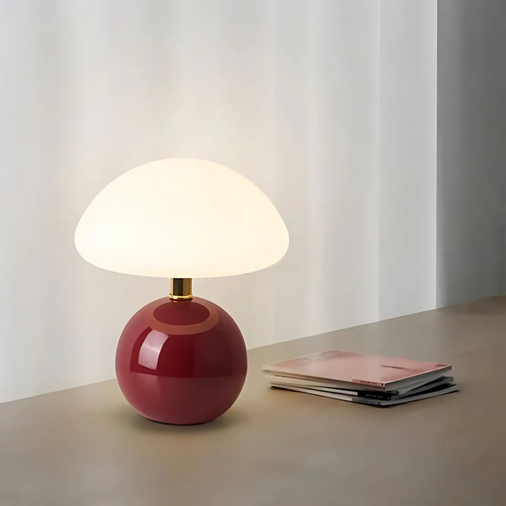 Solina – Lámpara de Mesa LED en Forma de Seta con Estilo