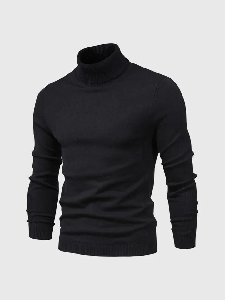 Suéter de Cuello Alto para Hombres – Lavable y Versátil
