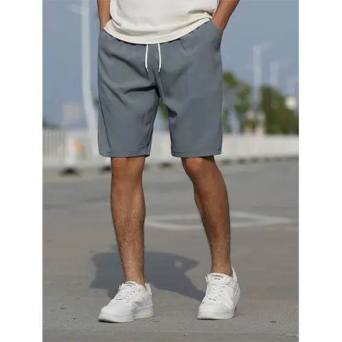 Pantalones cortos de verano de cintura alta para hombre