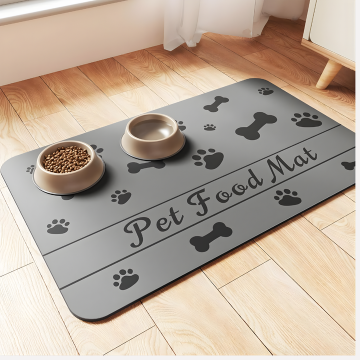 Tapete de Alimentación para Mascotas - Tapete Absorbente para Comida y Agua