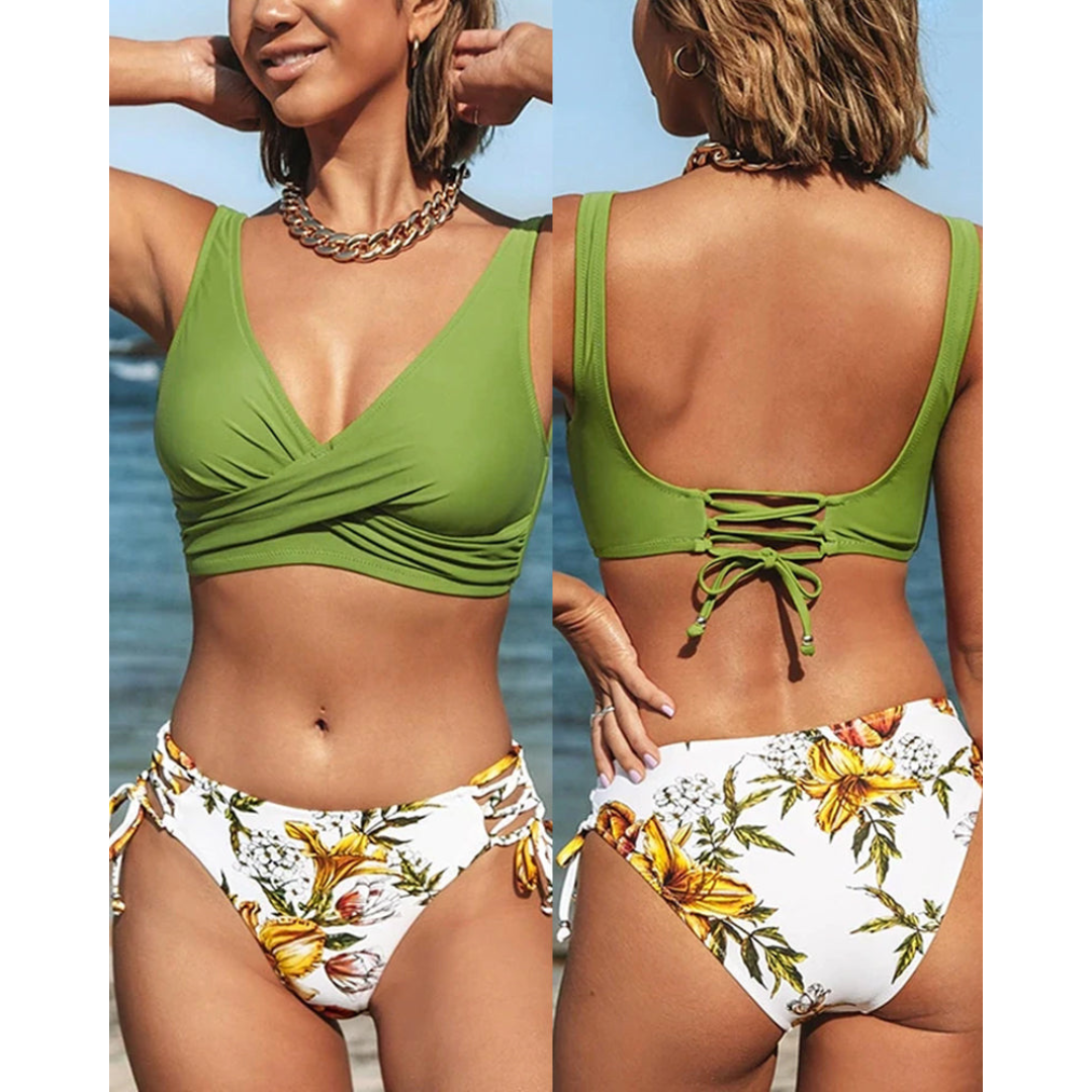 Maya – Bikini de Playa de 2 Piezas para Mujeres – Estilo de Verano Vibrante