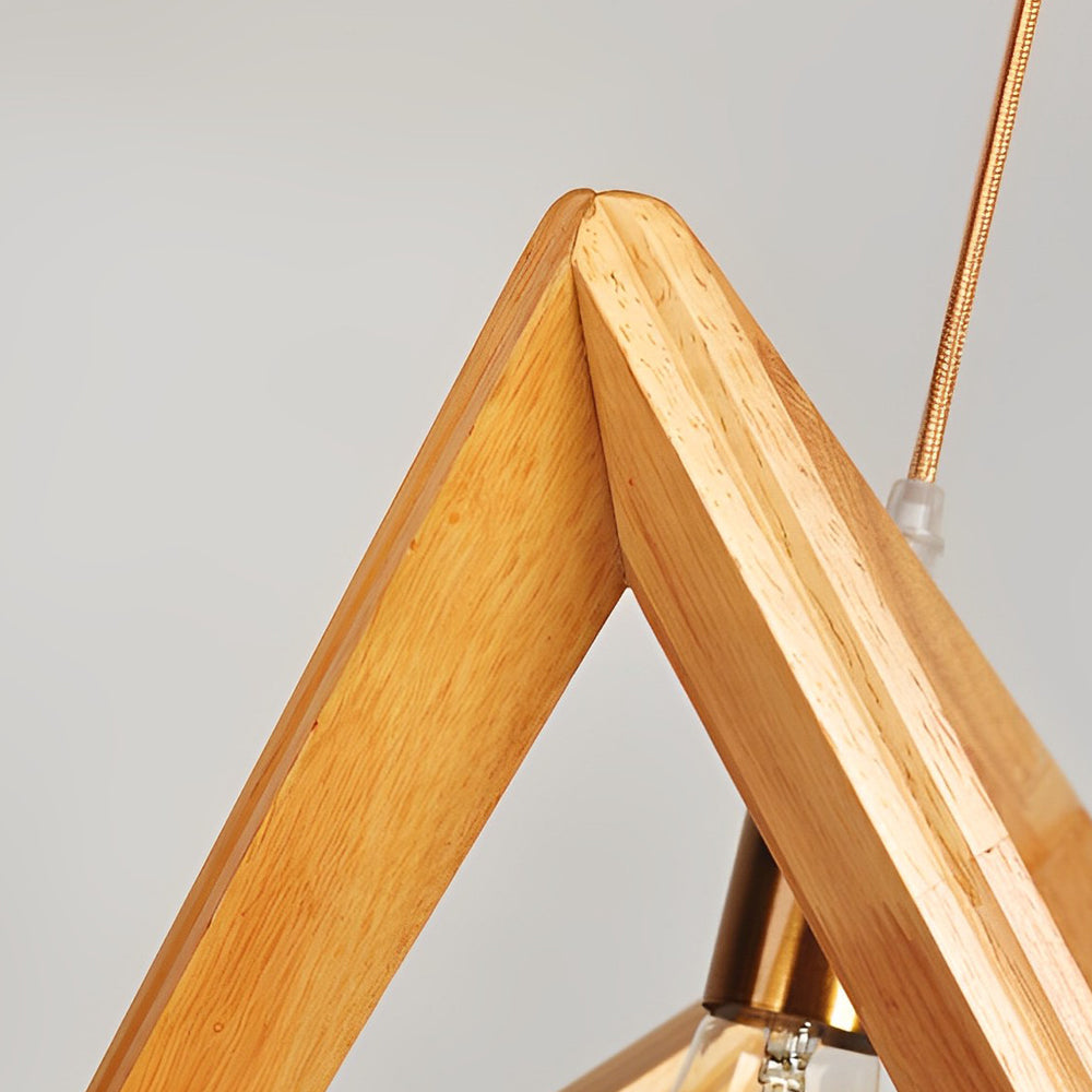 LumiNord | Lámpara Colgante Escandinava con Marco de Madera