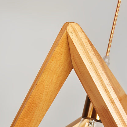 LumiNord | Lámpara Colgante Escandinava con Marco de Madera