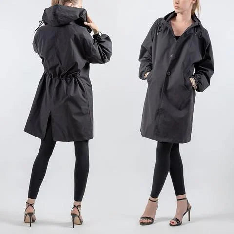 Abrigo impermeable Maris de largo medio y gran tamaño