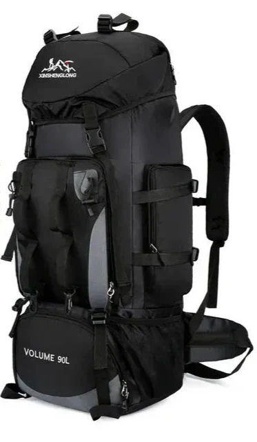 Mochila impermeable de 90 l para acampada y senderismo
