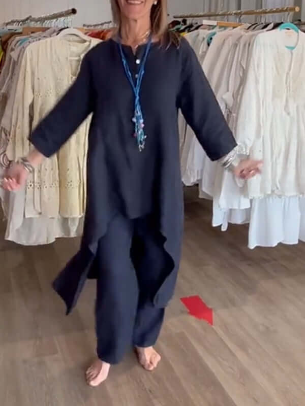 Traje de lino para mujer