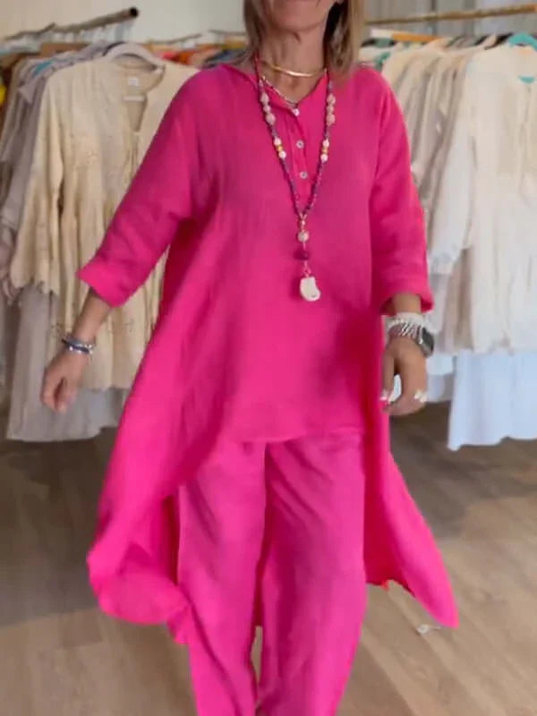 Traje de lino para mujer