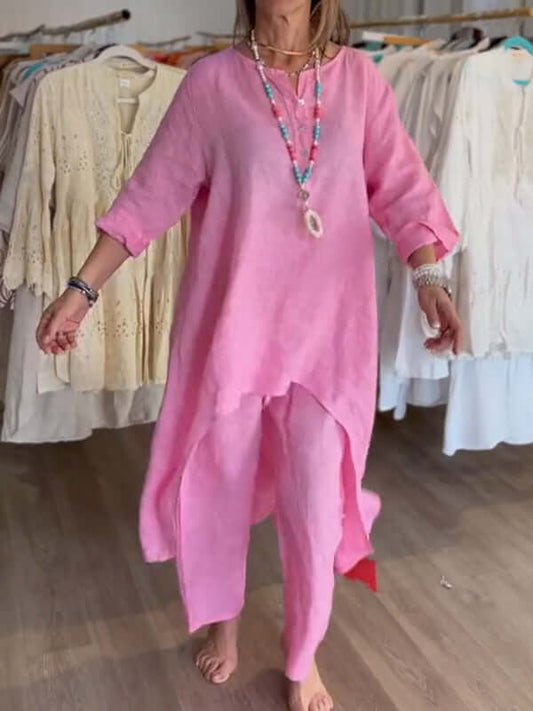 Traje de lino para mujer