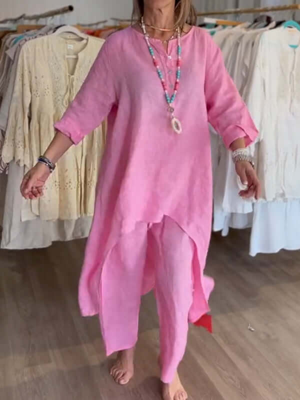 Traje de lino para mujer