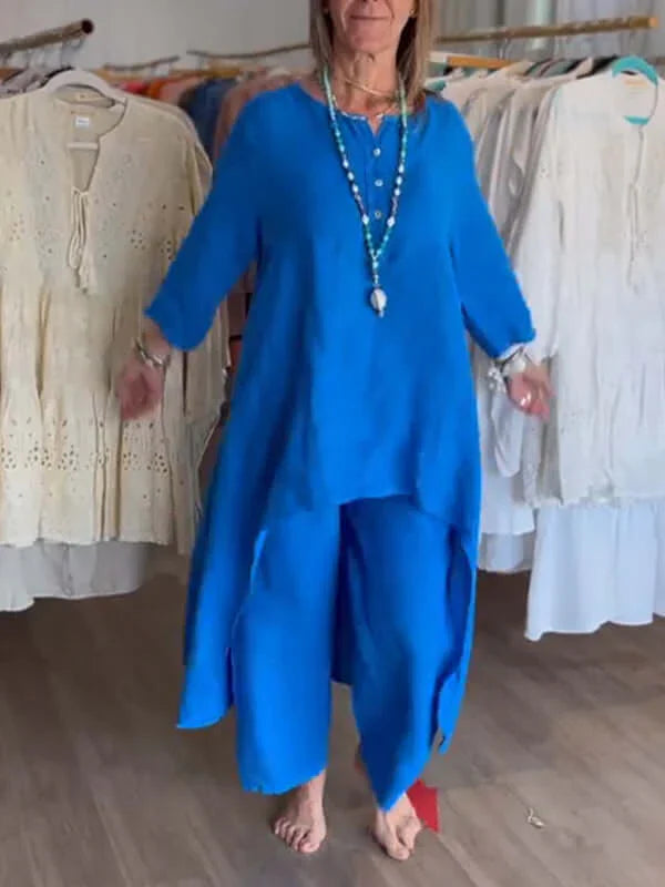Traje de lino para mujer
