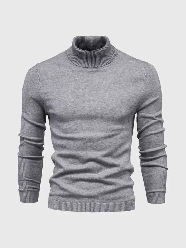 Suéter de Cuello Alto para Hombres – Lavable y Versátil