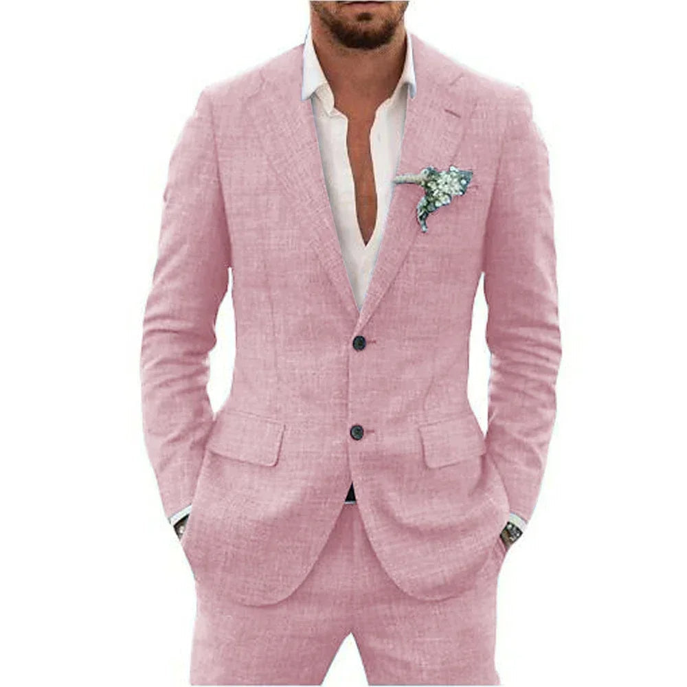 Traje de lino para hombre