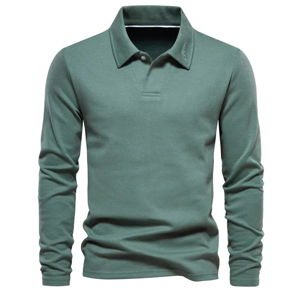 Suéter polo casual para hombre