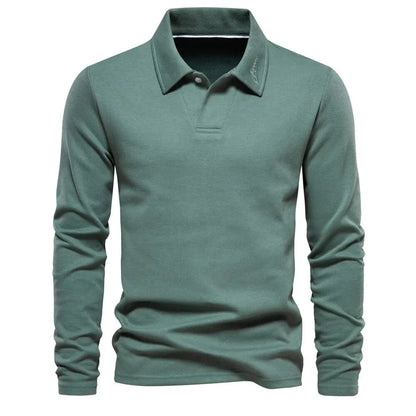 Suéter polo casual para hombre