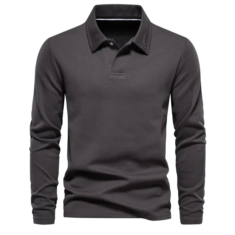 Suéter polo casual para hombre