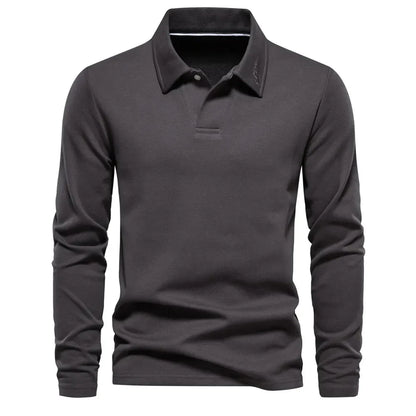 Suéter polo casual para hombre