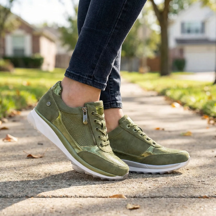 Amblevare - Zapatillas ortopédicas con cordones y soporte