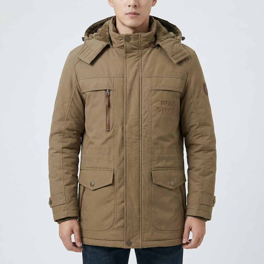 Arctovex - Parka de invierno con capucha y forro polar