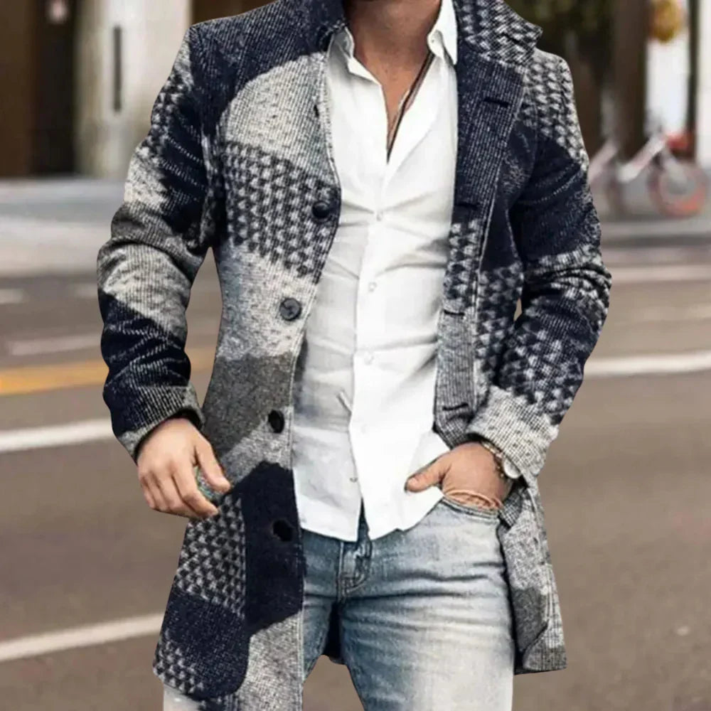 Abrigo de invierno elegante para hombre