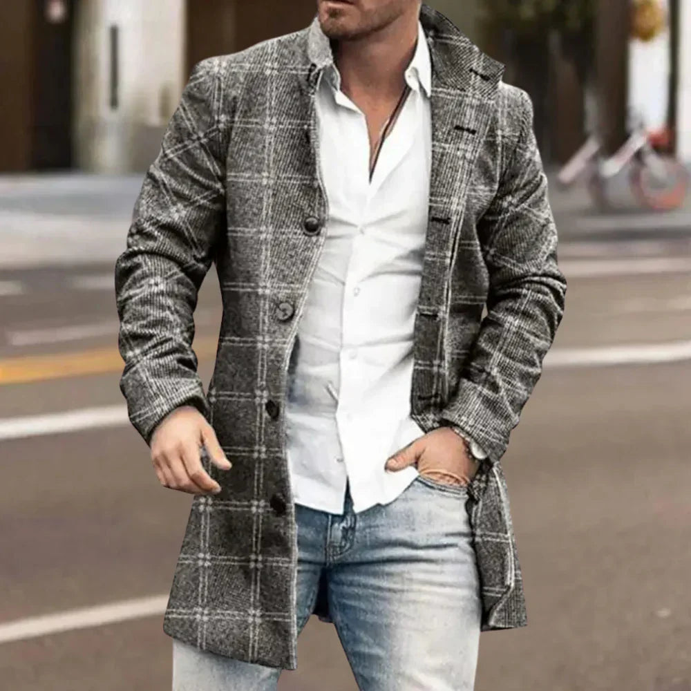 Abrigo de invierno elegante para hombre