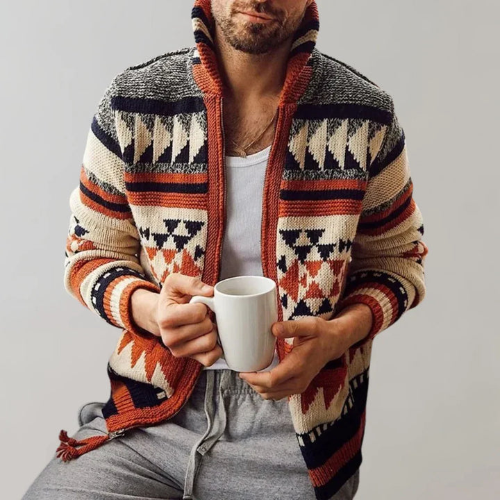 Elegante chaleco de jacquard para hombre