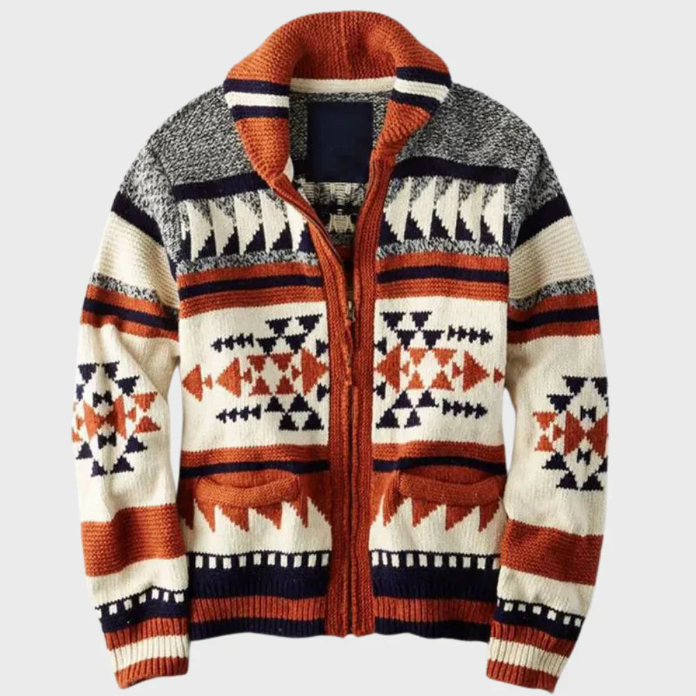 Elegante chaleco de jacquard para hombre