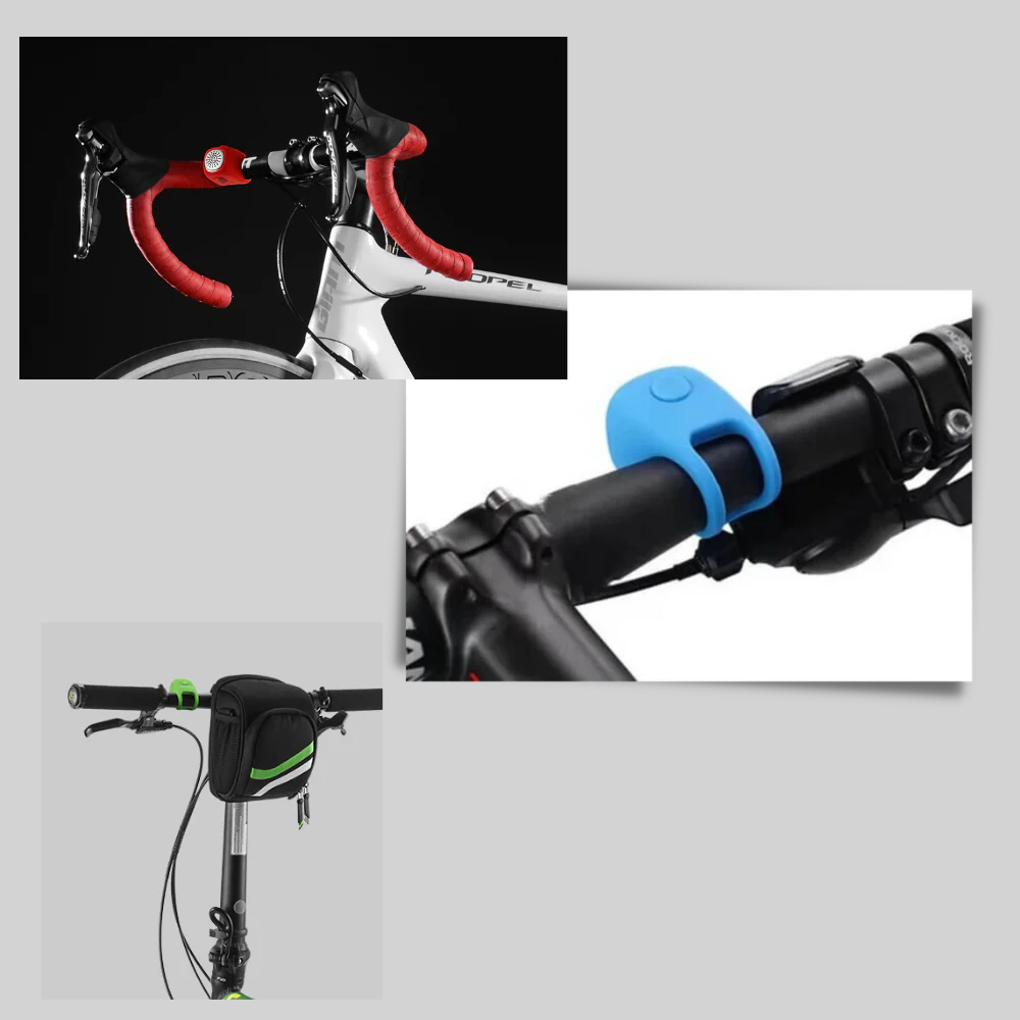 Bocina de bicicleta: bocina compacta de silicona con sonido claro