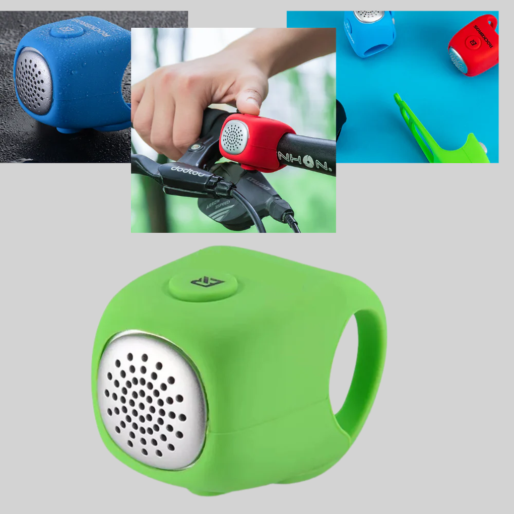 Bocina de bicicleta: bocina compacta de silicona con sonido claro