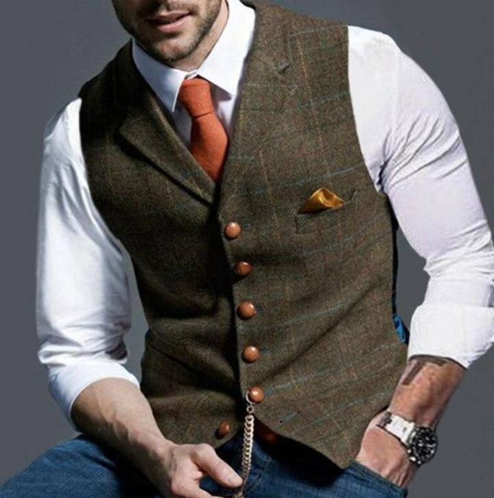 Chaleco Vintage para Hombres – Estilo Clásico con Margen Moderno