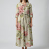 Vestido Midi Floral Vintage para Mujer