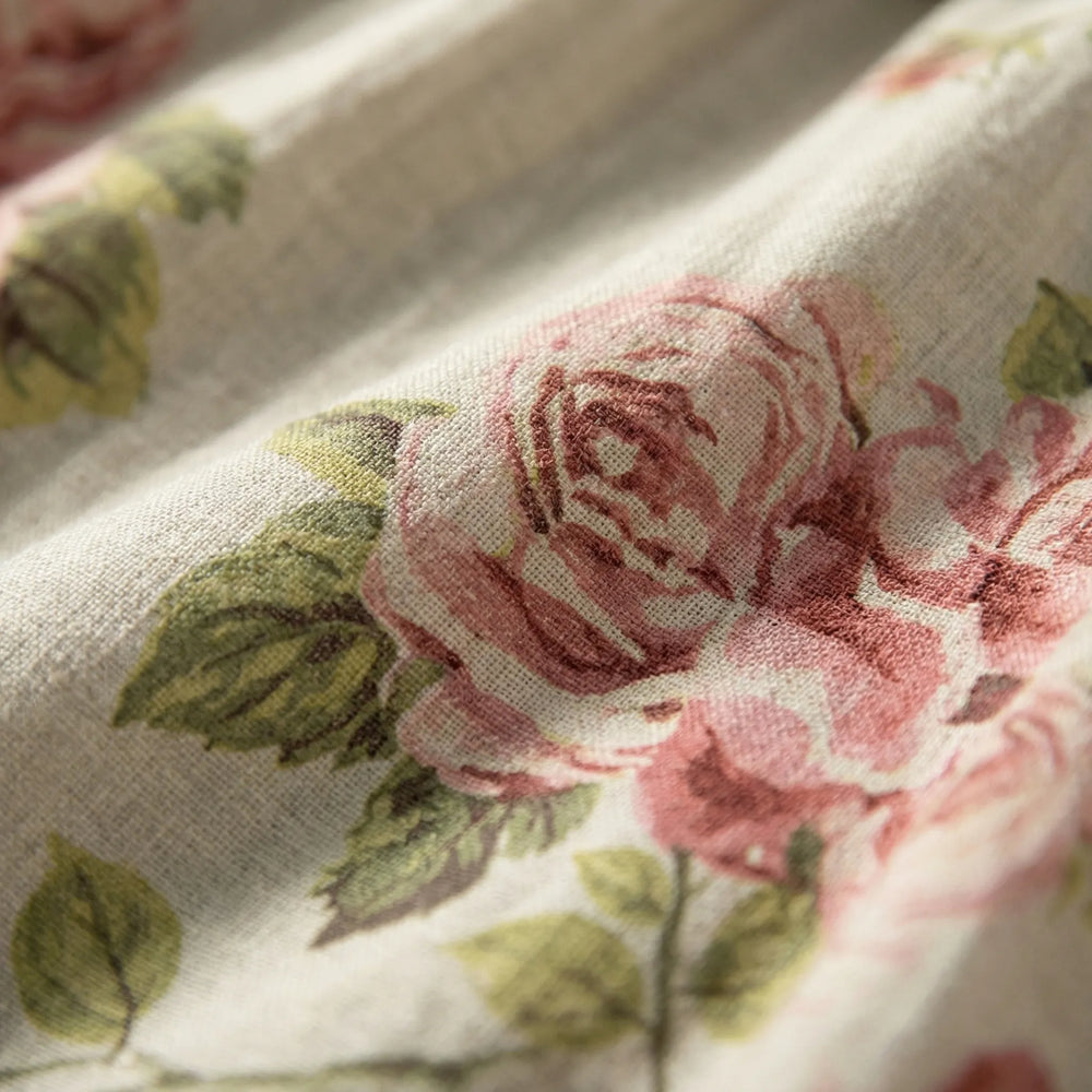 Blosoria - Vestido midi con estampado floral vintage