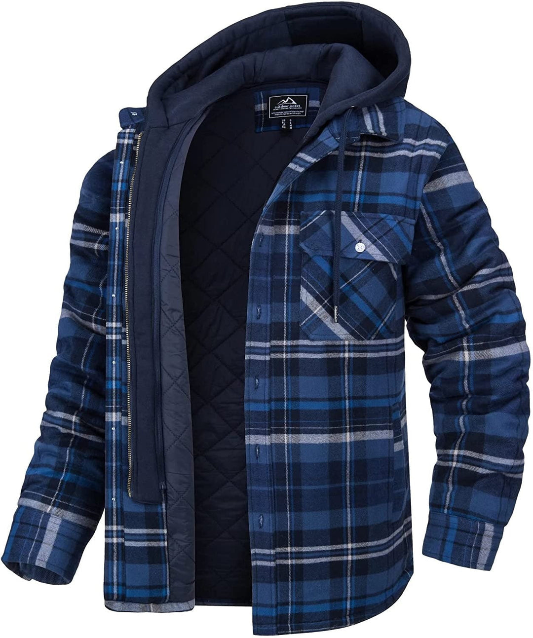 Chaqueta con capucha de entretiempo para hombre