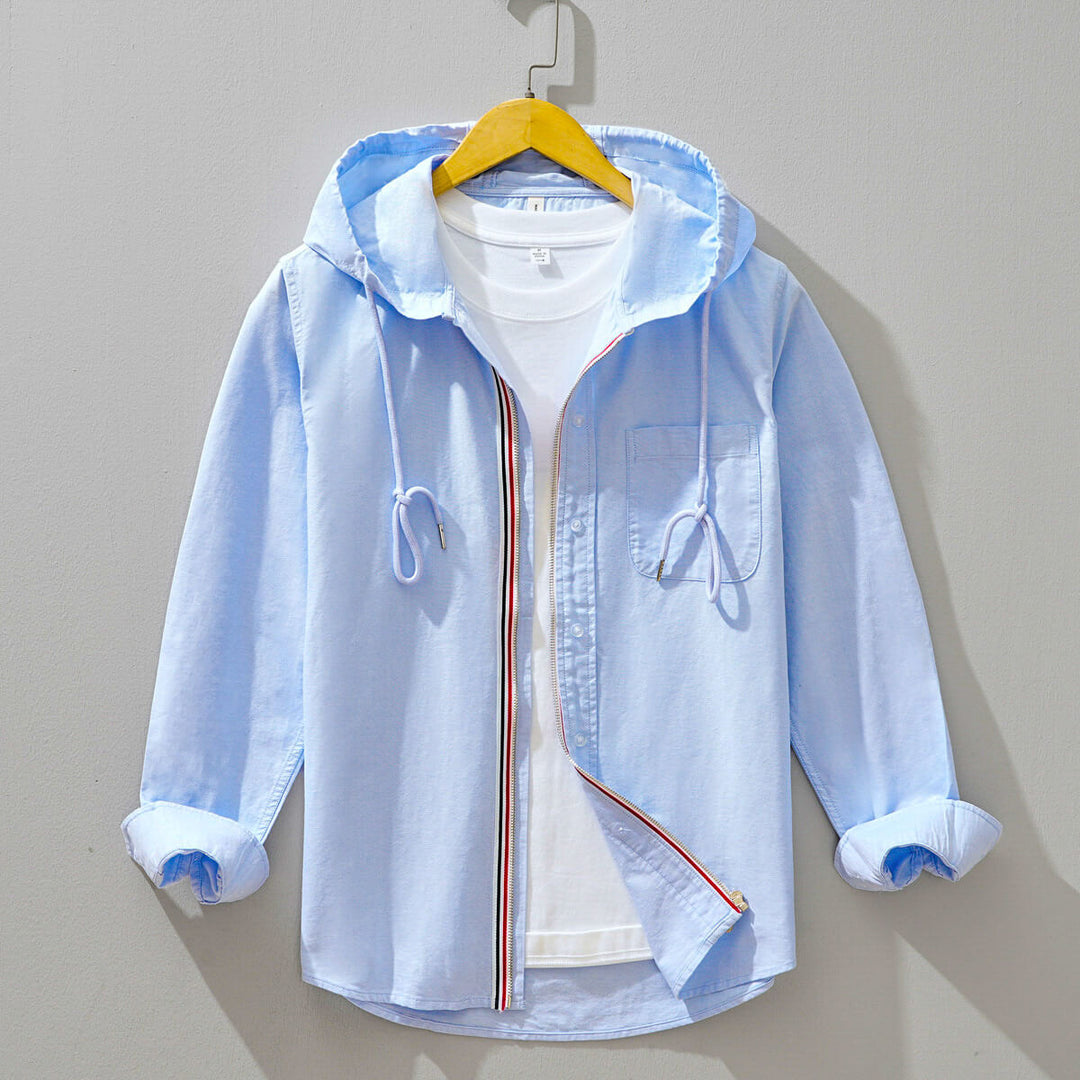 Chaqueta con capucha de algodón egipcio Beckham
