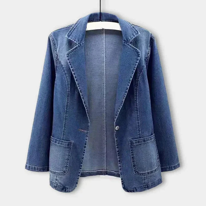 Elegante blazer vaquero para mujer