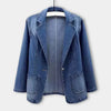 Elegante blazer vaquero para mujer
