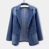 UrbanEdge – Blazer vaquero con corte clásico