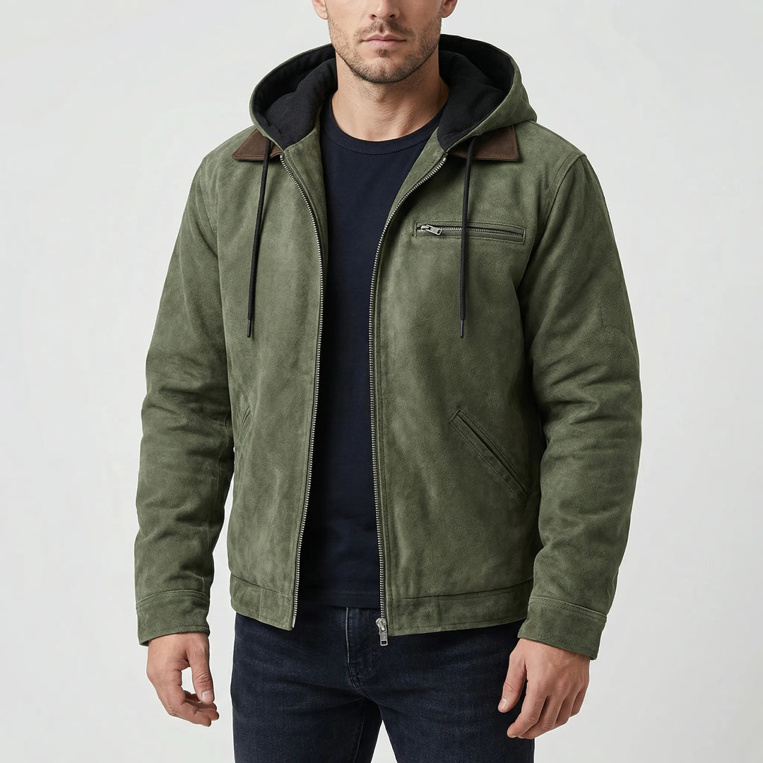 Brackford - Chaqueta con capucha y cremallera forrada de felpa