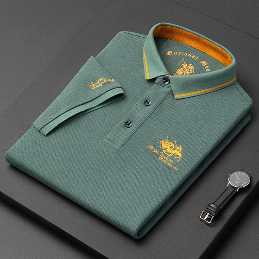 Camisa Polo Casual de Botón para Hombres