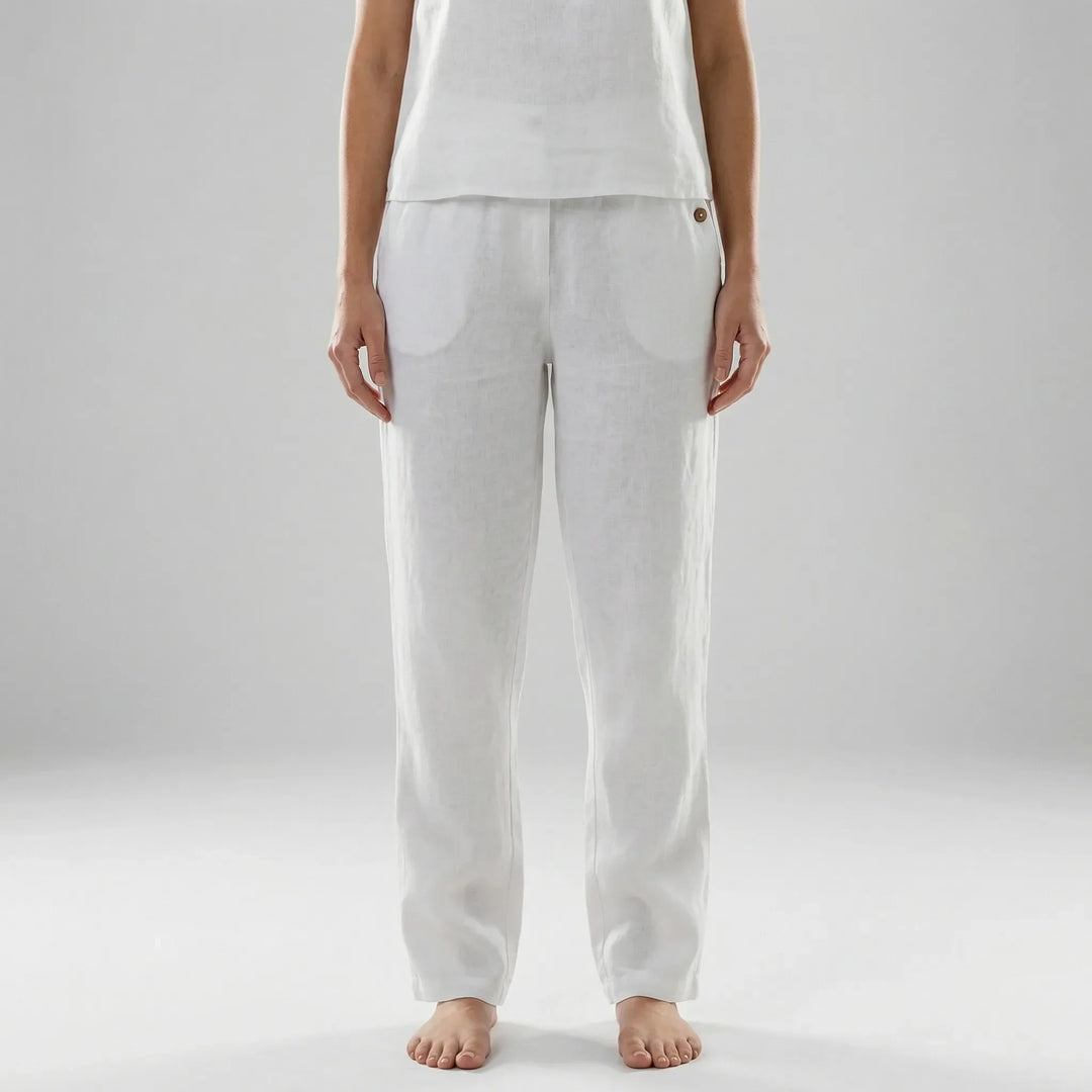 Brelova - Pantalones de pierna ancha y corte relajado