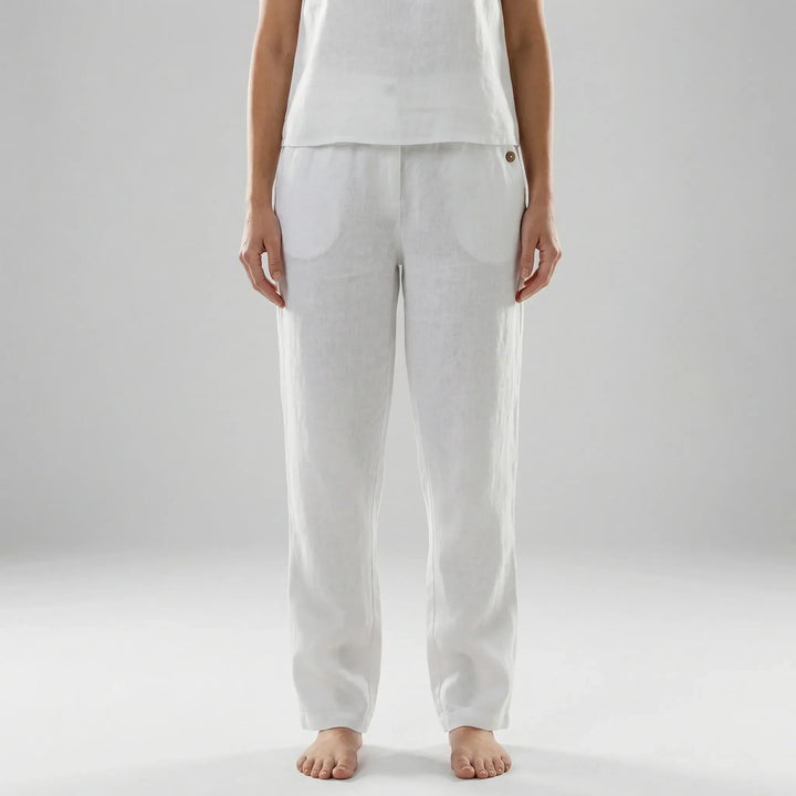 Brelova - Pantalones de pierna ancha y corte relajado