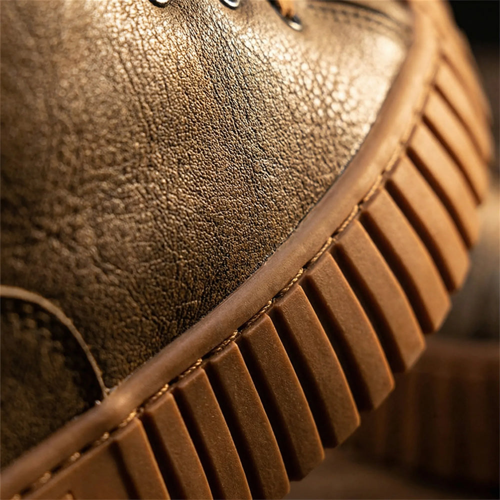 Brixford - Zapatillas deportivas altas de estilo británico para hombre