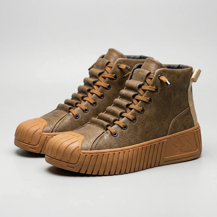 Brixford - Zapatillas deportivas altas de estilo británico para hombre