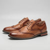 Zapato Oxford Brogue Wingtip Clásico para Hombres