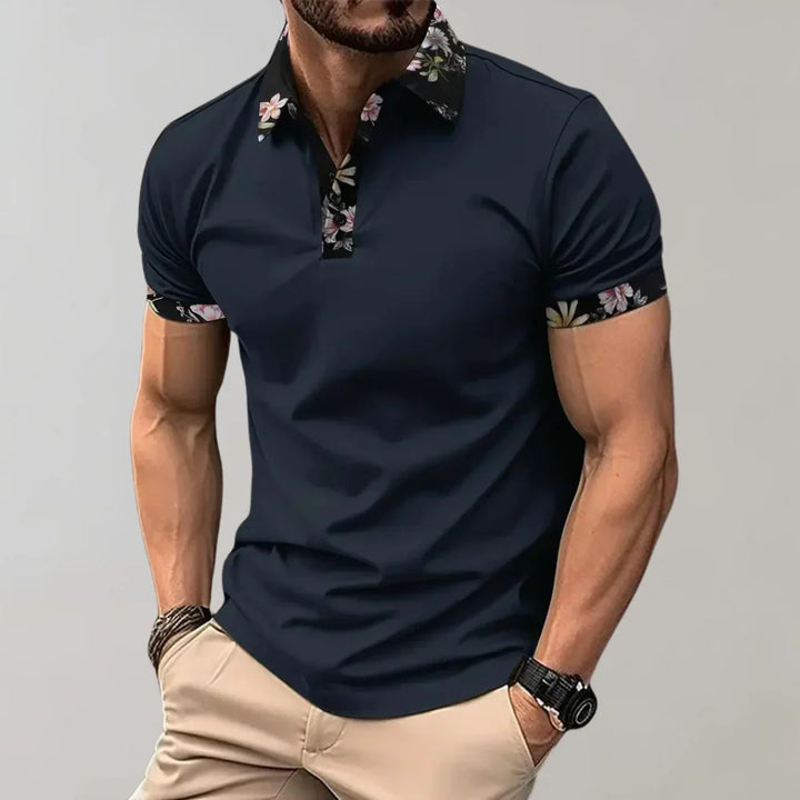 Polo de manga corta de corte clásico para hombre