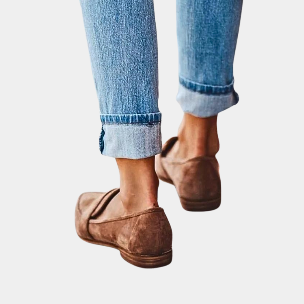 Mocasines de Mujer Estilo Ante con Diseño Moderno y Cómodo