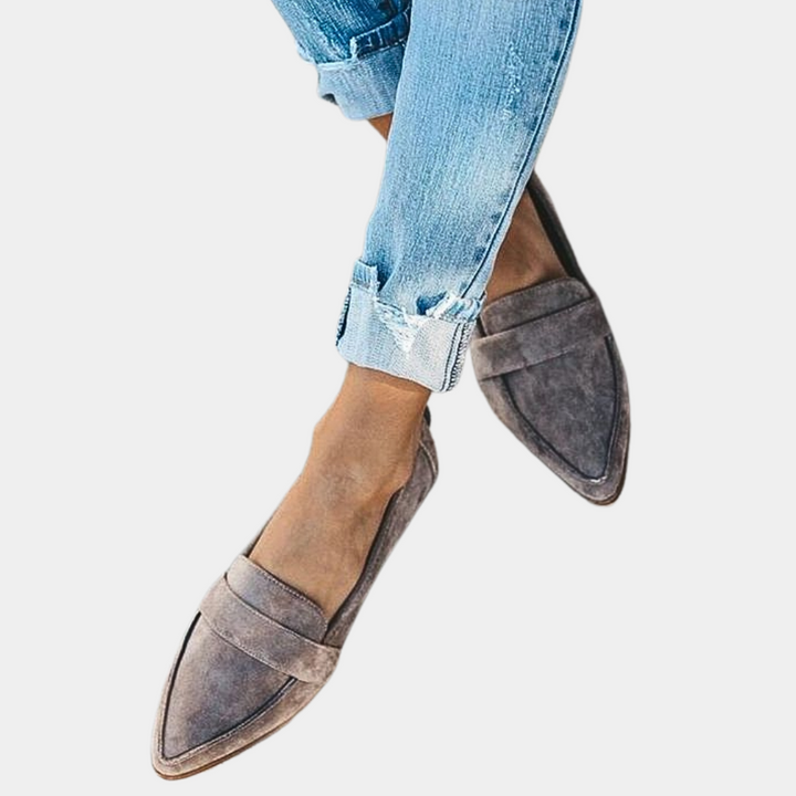 Mocasines de Mujer Estilo Ante con Diseño Moderno y Cómodo