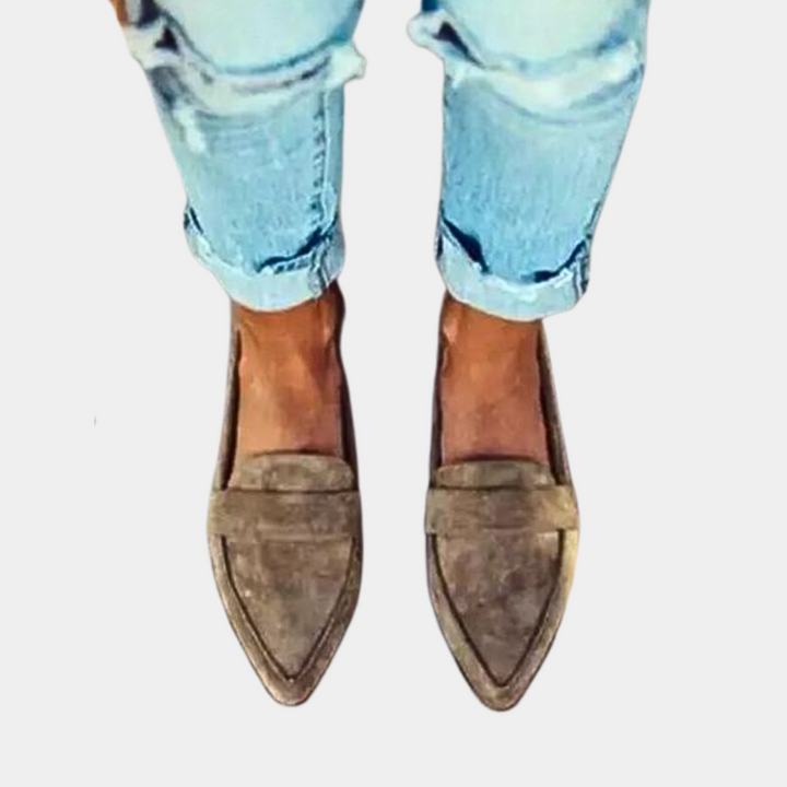 Mocasines de Mujer Estilo Ante con Diseño Moderno y Cómodo