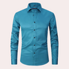 Camisa elástica sin planchado para hombre