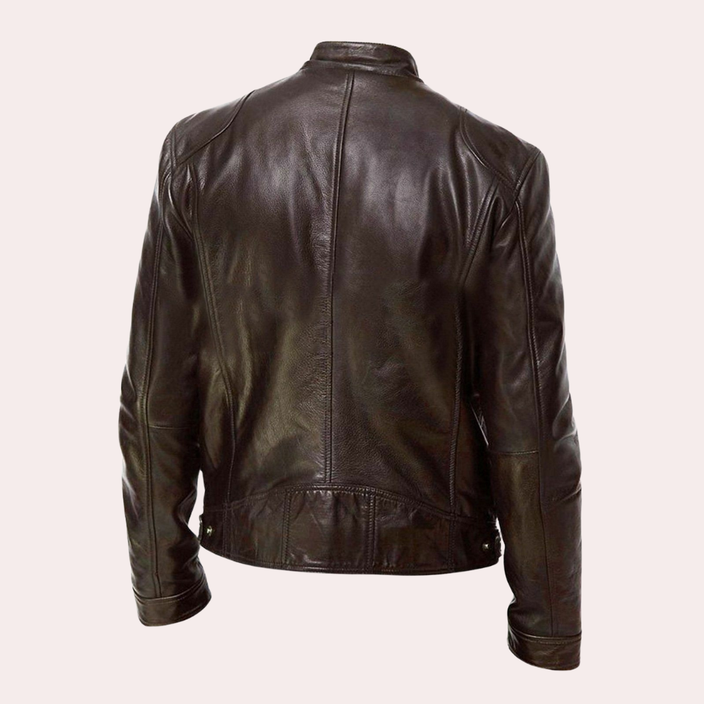 Chaqueta de Cuero Estilizada para Hombre: Elegancia Atemporal para Todas las Estaciones
