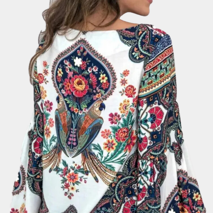 Blusa floral ligera para mujer: elegancia fresca para los días cálidos